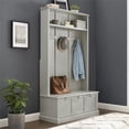thumbnail image 2 of Crosley Brands CF6024-GY Ellison Hall Tree, Gray, 2 of 13
