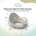 thumbnail image 3 of Dolu Nuve Toddler Toilet Training Seat Insert with High-Arched Backrest, Beige, 3 of 6