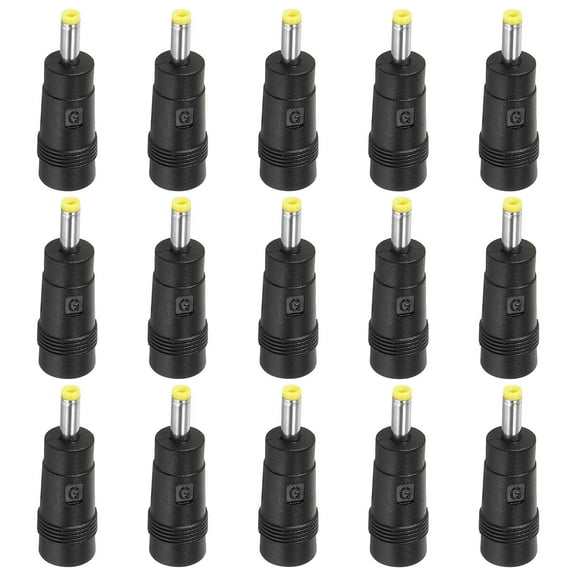 Uxcell DC 5.5x2.1mm Female Jack to 4.0x1.7mm Male Plug, 15 Pack Barrel Connector