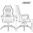 thumbnail image 6 of BestOffice Ergonomic PC Gaming Chair, Lumbar Support, Swivel Rolling for Men, Women(Blue), 6 of 7