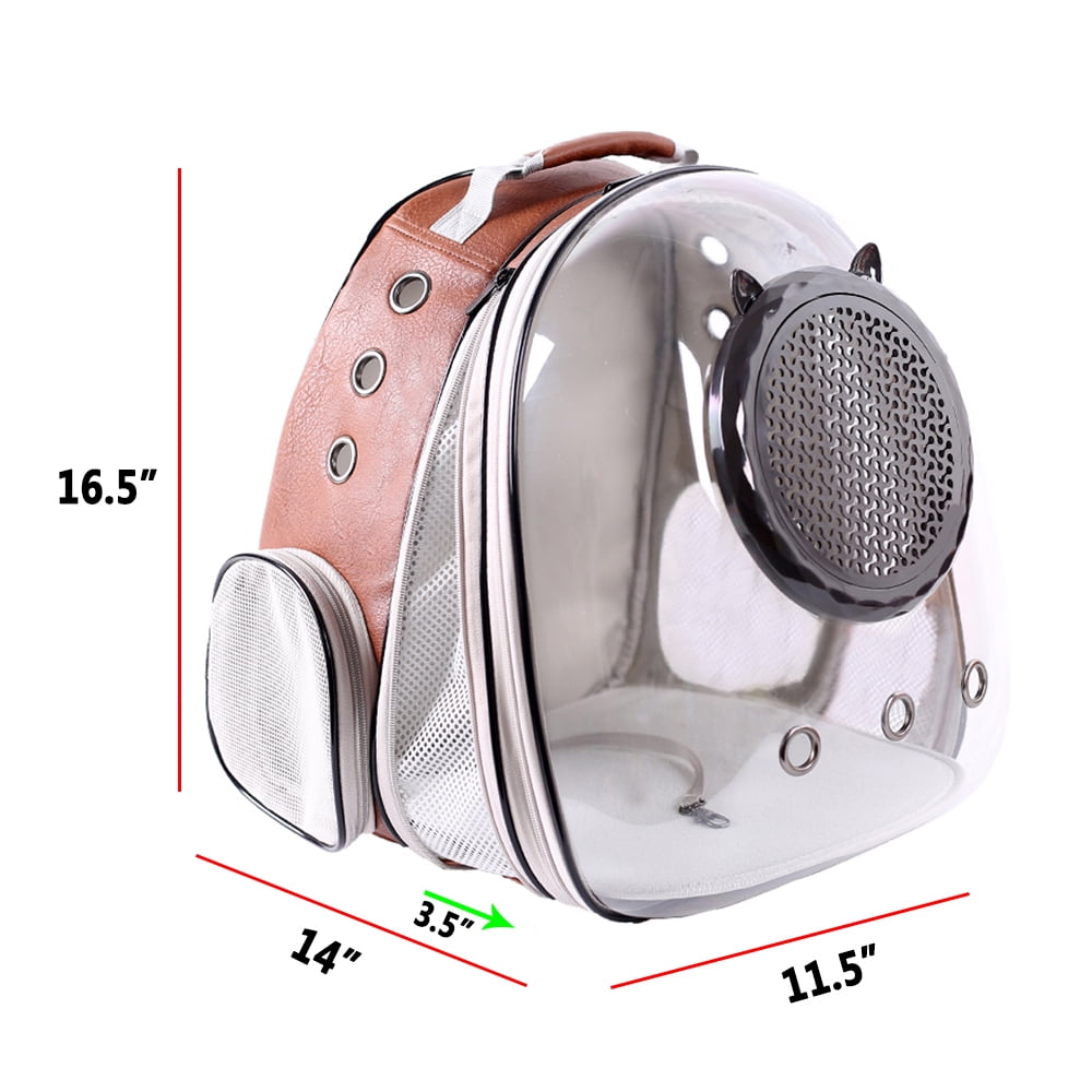 Expandable Cat Carrier Backpack, Backpack for Cats Kitten Small Puppy, Airline Approved Cat Bubble Backpack, Space Capsule Astronaut Carrier