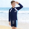 thumbnail image 4 of LYEAA Toddler Girl Swimsuit 3-14 Years Old Long Sleeve One-Piece Swimming Sets Bathing Suit Modest Vacation Swimwear, 4 of 5