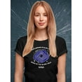 thumbnail image 2 of NASA What Happens In Black Hole Shaped T-Shirt Women -NASA Designs, Female Large, 2 of 4