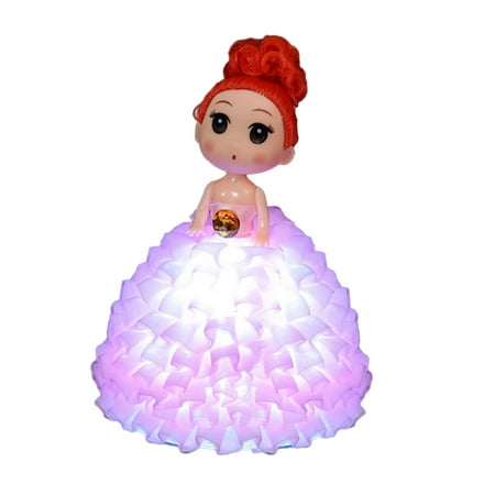 

Cute Luminous Doll LED Night Light With Soft Lighting Gifts For Girls For Birthdays And Christmas Color Changing Night Lights Star Gazer Projection Lights 21st Birthday Gift Room Projector Star