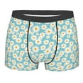 thumbnail image 5 of Uemuo Daisy Floral A Pattern Men's Boxer Briefs,Trunk Anti-Chafing,Comfortable, Durable, and Stylish Underwear-Large, 5 of 9