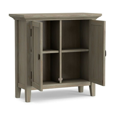 Simpli Home - Redmond Low Storage Cabinet - White