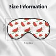 thumbnail image 5 of Naloa Hand Drawn Watermelon Print Sleep Mask for Sleeper, Light Blocking Sleeping Eye Mask for Women Men, Eye Shade with Adjustable Strap for Travel, Nap,Meditation, 5 of 7