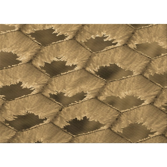 Ahgly Company Indoor Rectangle Patterned Saddle Brown Area Rugs, 3' x 5'