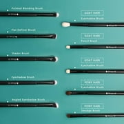 DUcare 27 Pc Makeup Brush Set - Wood, Black