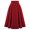 Red, variant on Ruziyoog Skirts for women Women Fashion Casual Skirt With Pockets Vintage High Waist Pleated SkirtArmy Green S