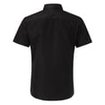 thumbnail image 5 of FINALGANG New Shirt For Men Solid Color Short Sleeve Turndown Collar Buttons Down Business Shirts Slim Fit Casual Top Comfort Clothes, 5 of 9
