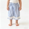 thumbnail image 6 of SHTXOZHI Toddler Girls Cute Pants Lace Ruffle Trim Elastic Waisted Pants Lightweight Breathable Print Loose Casual Bottoms, 6 of 7