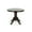 Espresso, variant on Round Solid Wood Dining Table 38.5'' D with Pedestal Base, Kitchen Round Table for 2 and 4 persons, Restaurant Table, Medium Brown Color