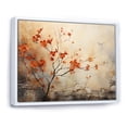 thumbnail image 2 of Designart "Glowing Embers Maple Trees wall art I" Floral Floater Framed Canvas Wall Art, 2 of 7