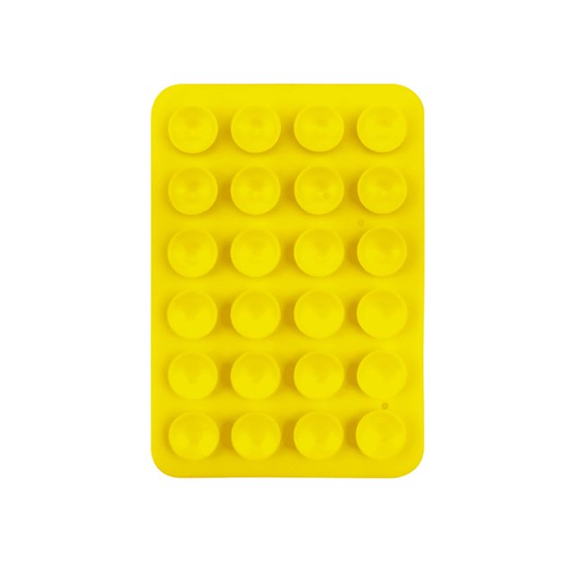 Funda de cuero con ventosa de silicona cuadrada de 24 granos, ventosa de arco, ventosa de silicona para teléfono móvil