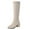 Beige, variant on Fashionable Women's -High Boots Over The Knee Warm Zipper Long Boots for Casual Style and Everyday Comfort
