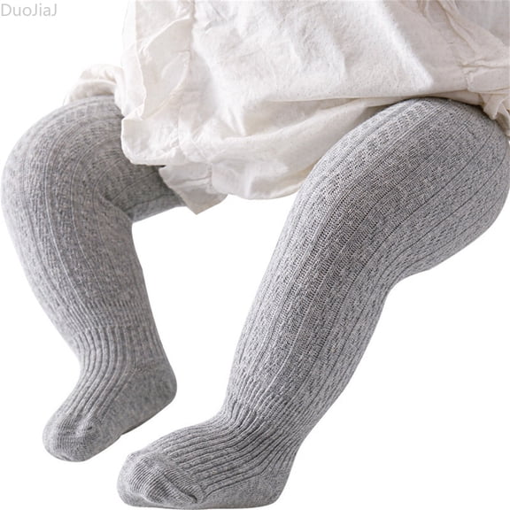 DuoJiaJ Kids Baby Girls Leggings Solid Knitted Pantihose Stretchy Spring Summer Pantyhose Toddler Girls Leggings Size 0-6 Months,Gray