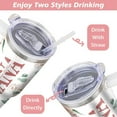 thumbnail image 5 of Nana Tumbler Best Nana Ever Pink Floral 40 oz Tumblers with Handle and Straw Stainless Steel Insulated Nana Coffee Cup Mug Nana Gifts for Nana, 5 of 7