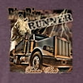 thumbnail image 2 of Wild Bobby, Big Rig Runner Trailer Truck Runnin Alone, Cars and Trucks, Men Premium Tri Blend Tee, Vintage Purple, Medium, 2 of 4