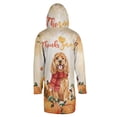 thumbnail image 2 of Happy Thanksgiving Cocker Spaniel with Turkey Pumpkins Autumn Vibes All Over Print 3D Hooded Duffle Toggle Coat Cockers Dog Lover Gifts - 12018, 2 of 6