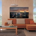 thumbnail image 4 of Babylon New York Wall Art City Skyline Picture Canvas Art Downtown Night Framed Painting Wall Decor For Home Office Bedroom Livingroom Ready to Hang, 4 of 6
