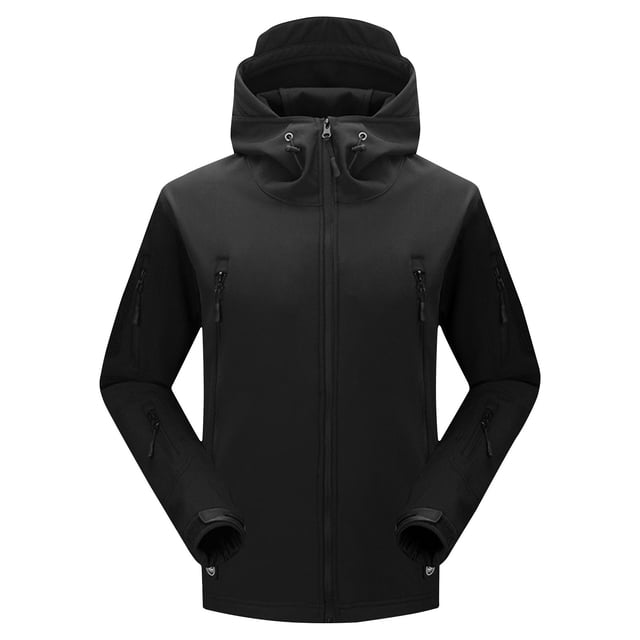 LOVZFMLL Jackets for Men's Winter Solid Color With Zippered Pockets And Long Sleeved Hooded Casual Jacket