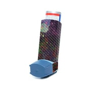 Carbon Fiber Skin Compatible With Ventolin HFA Asthma Inhaler Sticker Design Design Paint Drip