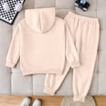 thumbnail image 7 of Kogui Girls Toddler Outfits Sets Girls' 2 - Piece Outfits Sweatshirt & Leggings Set Fall/Winter Clothes for Girl Size 3T 4T (Beige,3-4 Years), 7 of 7