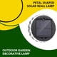 thumbnail image 3 of Injueey Luz de pared Solar de 8 modos para exteriores de Hotel, impermeable, Patio, camino, cubierta de jardín, lámpara de pétalo ajustable recargable Iluminación y accesorios Vistoso Injueey HA073189-03B, 3 of 6