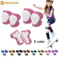 thumbnail image 2 of GOMOREON 6Pcs/Set Kids Knee Pads Elbow Pads Wrist Guards Protective Gear Set for Biking, Riding, Cycling Scooter, Skateboard, 2 of 10