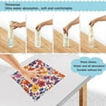 thumbnail image 3 of Yayeee 6 Pack Kitchen Dish Cloths for Washing Dishes Soft Absorbent Microfiber Towels, Colorful Flowers Pattern, 3 of 9