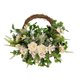thumbnail image 4 of Guirnalda artificial Primavera Verano Guirnalda 40 cm Guirnalda decorativa Guirnalda para centro de mesa Arreglo de oficina en casa Adorno de Blanco mayimx corona de clavel, 4 of 8