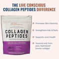 thumbnail image 3 of Polvo de péptidos de colágeno Live Conscious - Polvo de colágeno hidrolizado de origen natural - Soporte para cabello, piel, uñas y articulaciones - Suplementos de colágeno alimentados con pasto tipo, 3 of 5