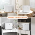 thumbnail image 4 of 1.1 Cu. Ft. Mini Freezer, Compact Upright Freezer with Reversible Door, Removable Shelf, Adjustable Temperature, White, 4 of 7