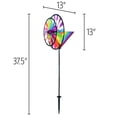 thumbnail image 6 of In the Breeze 2613 — 13-inch Fiesta Double Spinner with Wind Sail — Colorful Pivoting Wind Spinner for Yards and Gardens, 6 of 6