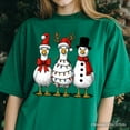 thumbnail image 2 of Vintage Christmas Silly Goose T-Shirt, Snowman Spoof Winter Tee, 2 of 11