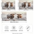 thumbnail image 4 of GZHJMY Highland Cow Satin Pillowcase, Soft Breathable Silk Pillow Case with Envelope Closure for Hair and Skin, King Size 40 x 20 Inch Home Decor, 4 of 7