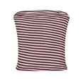 thumbnail image 6 of bnaln Womens Strapless Tube Tops Cropped Y2K Going Out Fitted Tank Tops Summer Trendy Knitted Striped Bandeau Shirts Sleeveless Camisole Vest Casual Cami Shirts Beach Vacation Outfits, 6 of 8