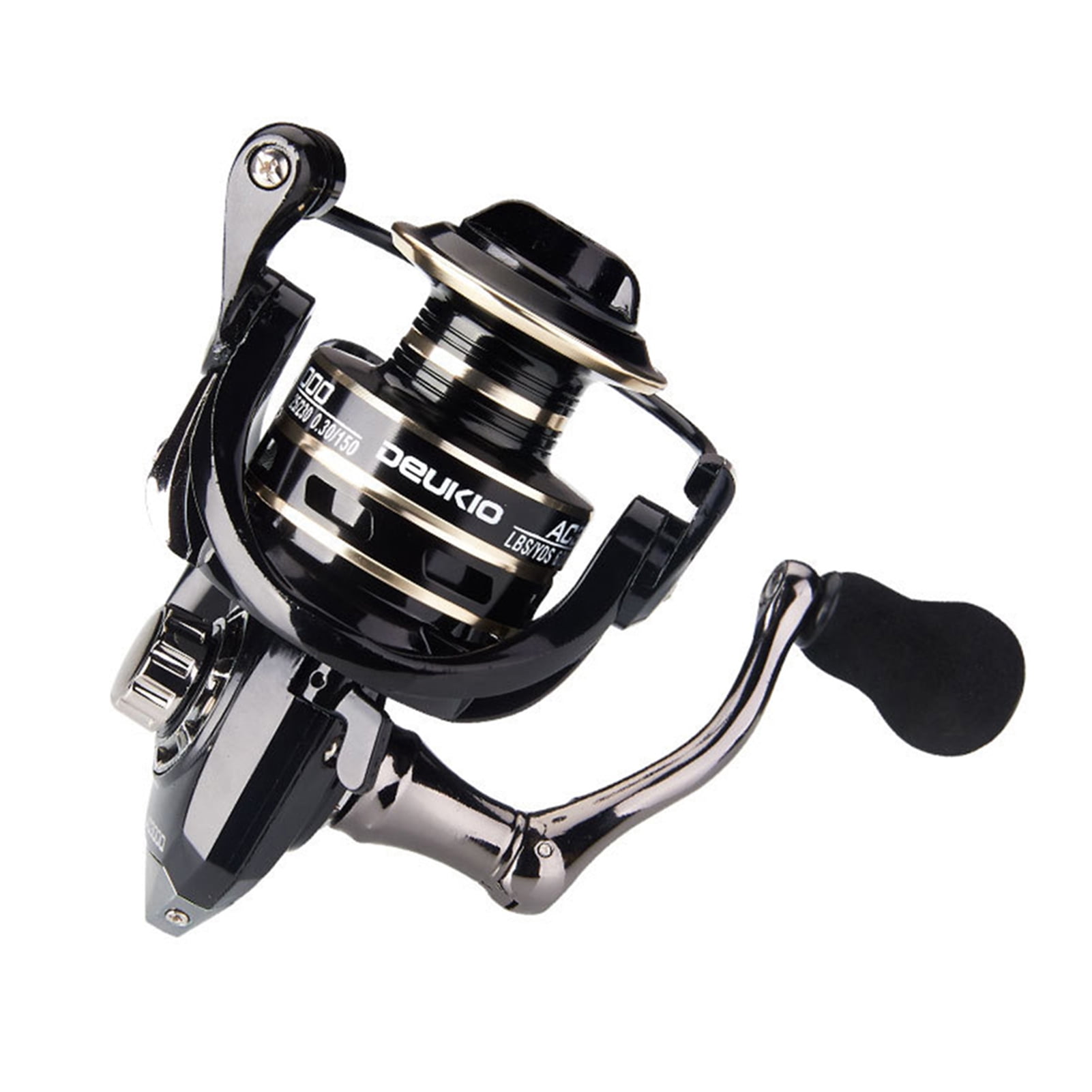 DEUKIO Reel All Metal 3BB 5.2: 1 Ultralight All Metal Reel Right Left Hand  Inter-changeable Freshwater Saltwater Fishing Reel