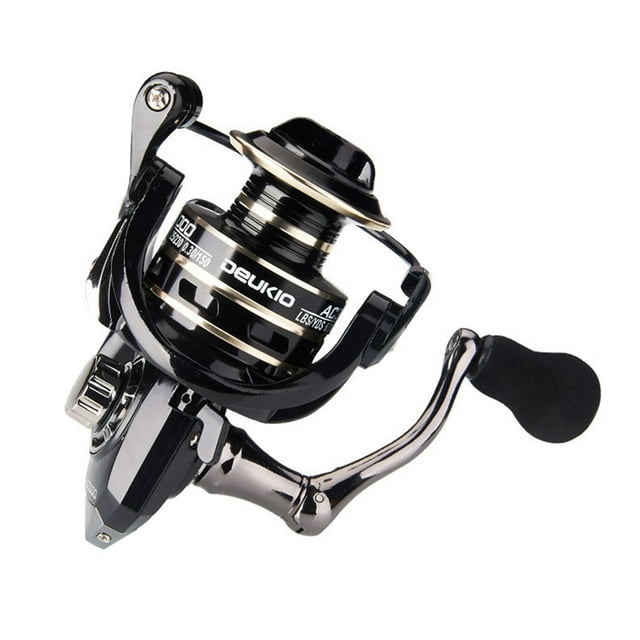 Carrete de spinning Mini carrete giratorio All Metal 3BB 5.2: 1 Carrete ultraligero totalmente metál DEUKIO Carrete de spinning