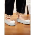 thumbnail image 2 of KingShop Women's Ballerina Slippers Indoor/ Outdoor Memory Foam Soft Cotton Knit House Shoes Skid-Resistant House Shoes, 2 of 8