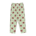 thumbnail image 4 of Xecao Lilies Flowers Women's Straight Lounge Pajama Pants: The Epitome of Relaxed Sleepwear, 4 of 9