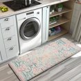 thumbnail image 3 of Pink Floral Pattern Kitchen Rug Mat,Kitchen Runner Rugs Non Skid Washable,Decorative Kitchen Floor Mats for Kitchen,Sink,Laundry,17"x47.2", 3 of 7