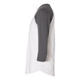 thumbnail image 3 of T-shirt Raglan à Manches Trois-Quarts, XS, WhiteAsphalt, 3 of 4