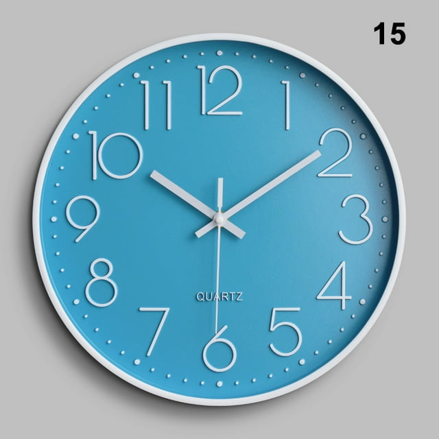 CAROOTU Quartz Wall Clock Plastic Fashion Design Clocks For Home Decor Living Room