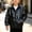 Black, variant on Kids Boys Shiny Metallic Stand Collar Jacket Zip‑Up Long‑Sleeve Windbreaker Glitter Coat Birthday Party Stage Performance Daily Wear with Pockets Purple-B