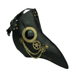 Harsever Costume de docteur de la peste, Halloween, corbeau à long bec, masque médiéval, steampunk, pour mascarade, bal, fête, carnaval, cosplay (femme, taille M Harsever Costume de docteur de la peste, Halloween, corbeau à long bec, masque médiéval, steampunk, pour mascarade, bal, fête, carnaval, cosplay (femme, taille M