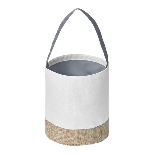 Cubo de Pascua para niños, cesta de Pascua, decoraciones de Pascua, bolsa de mano, Pascua gris