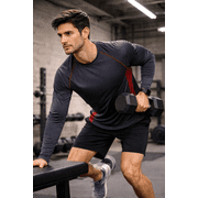 DARESAY Dri-Fit Long Sleeve T Shirts for Men-4 Pack- Moisture Wicking, Quick Dry Tees (Up to 3XL)