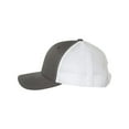 thumbnail image 3 of YP Classics - Six-Panel Retro Trucker Cap - 6606 - Charcoal/ White - Size: Adjustable, 3 of 4